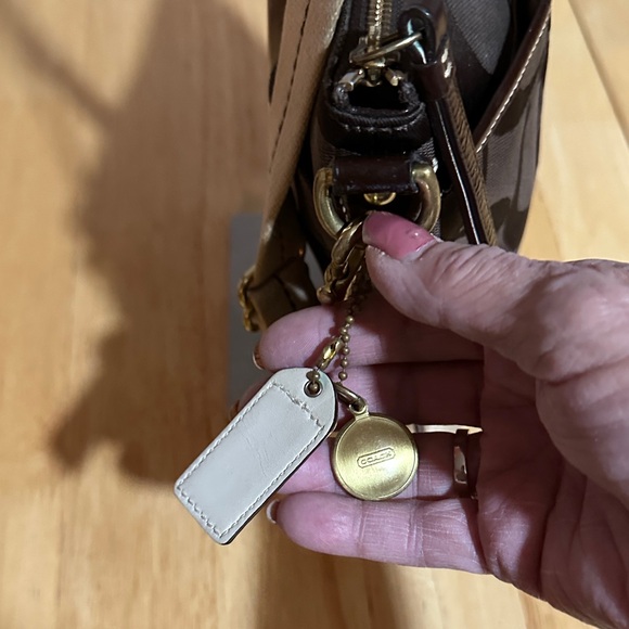 Coach Legacy Brown and Cream Logo Crossbody Bag - Picture 6 of 9